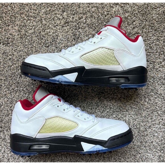 Nike Air Jordan 5 Low Fire Red Golf Size 7 Men's (Size 8.5 Women's) - Picture 2 of 7